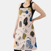 Abstracte Waterverf: geometrisch inktpatroon. Schort (Insitu)