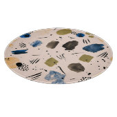 Abstracte Waterverf: geometrisch inktpatroon. Snijplank (Hoek)