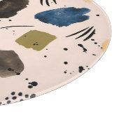 Abstracte Waterverf: geometrisch inktpatroon. Snijplank (Hoek)