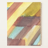 Abstracte waterverf geometrische achtergrond planner (Achterkant)