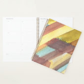 Abstracte waterverf geometrische achtergrond planner (Display)