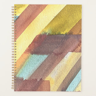 Abstracte waterverf geometrische achtergrond planner