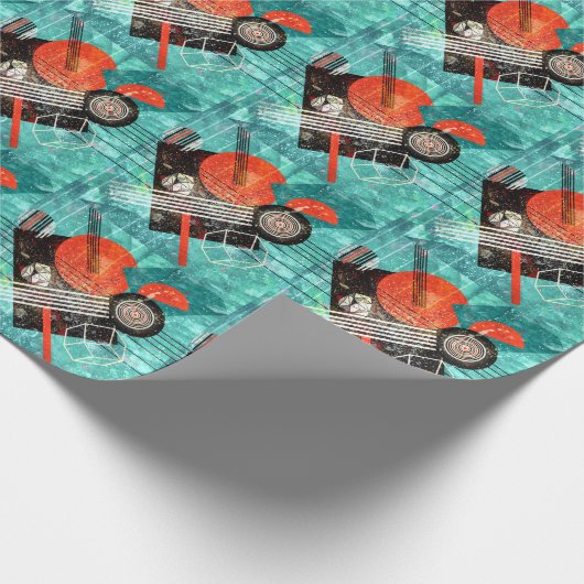 Abstracte waterverf, geometrische kleurrijke vorme cadeaupapier (Hoek)