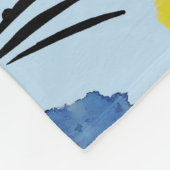Abstracte Waterverf geometrische vormen patroon Fleece Deken (Hoek)