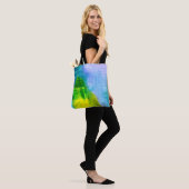 Abstracte waterverf geschilderd backgrondabstract, tote bag (Op model)