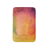 Abstracte waterverf geschilderde achtergrond badmat (Voorkant Verticaal)