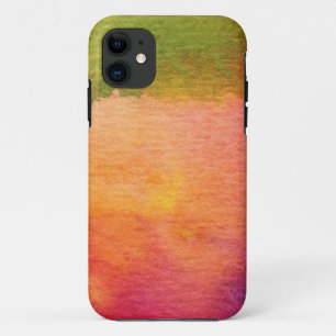 Abstracte waterverf geschilderde achtergrond iPhone 11 hoesje