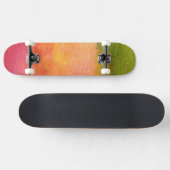 Abstracte waterverf geschilderde achtergrond skateboard (Horizontaal)