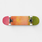 Abstracte waterverf geschilderde achtergrond skateboard (Horizontaal)