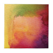 Abstracte waterverf geschilderde achtergrond tegeltje (Voorkant)