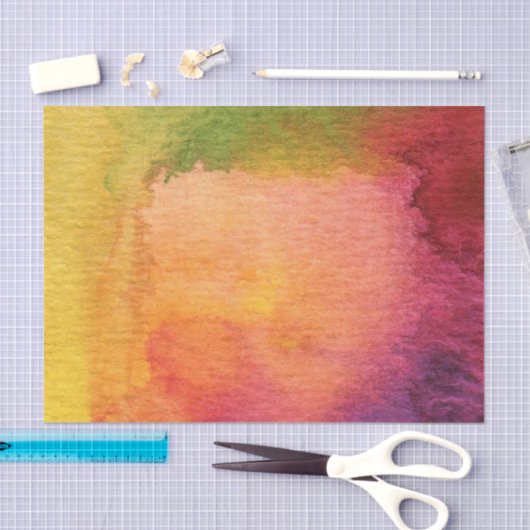 Abstracte waterverf geschilderde achtergrond tissuepapier (Craft)