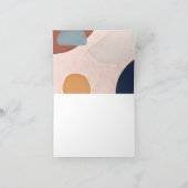 Abstracte Waterverf geschilderde vormen Boho foto Feestdagen Kaart (Binnen)