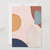 Abstracte Waterverf geschilderde vormen Boho foto Feestdagenkaart (Achterkant)