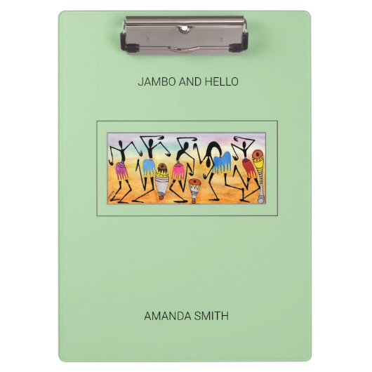 Abstracte, Waterverf Geweldige break dance ritme Klembord (Voorkant)