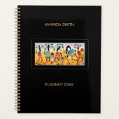 Abstracte, Waterverf Geweldige break dance ritme Planner (Voorkant)