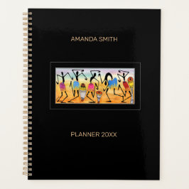 Abstracte, Waterverf Geweldige break dance ritme Planner