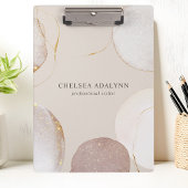 Abstracte waterverf glinsterende luxe elegante gou klembord