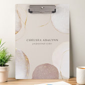 Abstracte waterverf glinsterende luxe elegante gou klembord