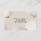 Abstracte Waterverf Glittering Luxury Elegant Gold Klantenkaartje (Achterkant)