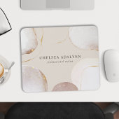 Abstracte Waterverf Glittering Luxury Elegant Gold Muismat