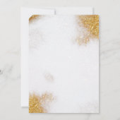 Abstracte Waterverf Gold Glitter Luxury Elegant Kaart (Achterkant)