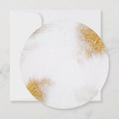 Abstracte Waterverf Gold Glitter Luxury Elegant Save The Date (Achterkant)