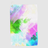 Abstracte waterverf golfhanddoek (Voorkant)
