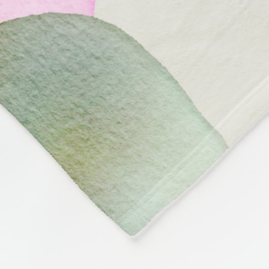 Abstracte Waterverf Gouden Glitter Art Fleece Deken (Hoek)