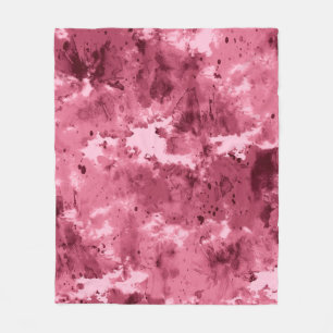 Abstracte waterverf grunge: camouflagepatroon. fleece deken