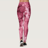 Abstracte waterverf grunge: camouflagepatroon. leggings (Achterkant)