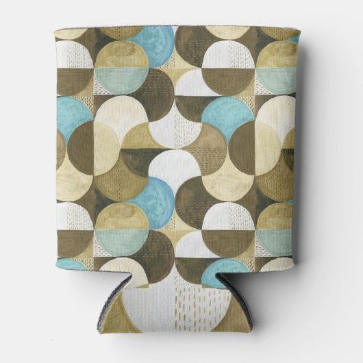 Abstracte Waterverf Hand getrokken Blikjeskoeler (Voorkant)