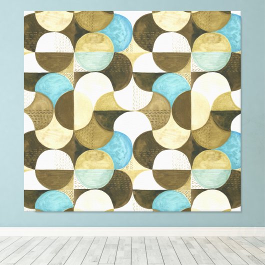 Abstracte Waterverf Hand getrokken Canvas Afdruk (Insitu (Houten vloer))