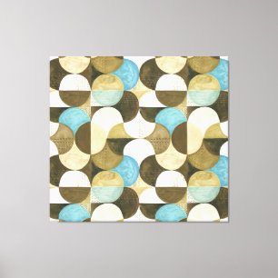 Abstracte Waterverf Hand getrokken Canvas Afdruk