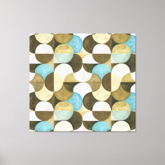 Abstracte Waterverf Hand getrokken Canvas Afdruk (Voorkant)