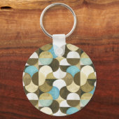Abstracte Waterverf Hand getrokken Sleutelhanger (Voorkant)