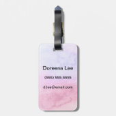 Abstracte waterverf handgeschilderde achtergrond 1 bagagelabel (Achterkant verticaal)