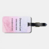 Abstracte waterverf handgeschilderde achtergrond 1 bagagelabel (Achterkant horizontaal)