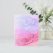 Abstracte waterverf handgeschilderde achtergrond 1 briefkaart (Staand voorkant)