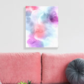Abstracte waterverf handgeschilderde achtergrond 1 canvas afdruk (Insitu (Woonkamer))