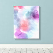 Abstracte waterverf handgeschilderde achtergrond 1 canvas afdruk (Insitu (Houten vloer))