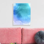 Abstracte waterverf handgeschilderde achtergrond 1 canvas afdruk (Insitu (Woonkamer))