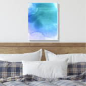 Abstracte waterverf handgeschilderde achtergrond 1 canvas afdruk (Insitu (Slaapkamer))