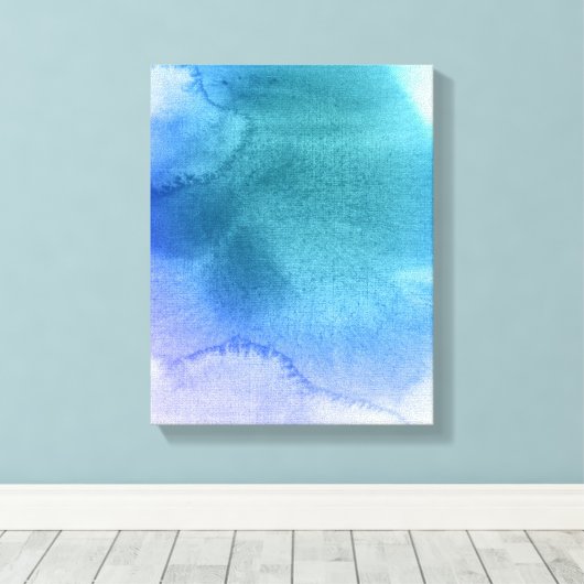 Abstracte waterverf handgeschilderde achtergrond 1 canvas afdruk (Insitu (Houten vloer))