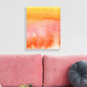 Abstracte waterverf handgeschilderde achtergrond 1 canvas afdruk (Insitu (Woonkamer))