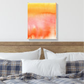 Abstracte waterverf handgeschilderde achtergrond 1 canvas afdruk (Insitu (Slaapkamer))