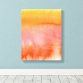 Abstracte waterverf handgeschilderde achtergrond 1 canvas afdruk (Insitu (Houten vloer))