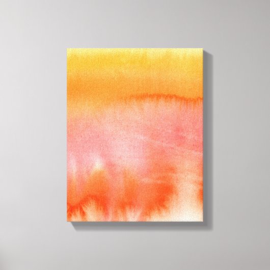 Abstracte waterverf handgeschilderde achtergrond 1 canvas afdruk (Voorkant)