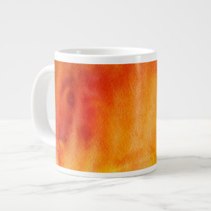 Abstracte waterverf handgeschilderde achtergrond 1 grote koffiekop