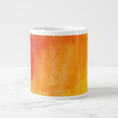 Abstracte waterverf handgeschilderde achtergrond 1 grote koffiekop (Voorkant)