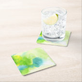 Abstracte waterverf handgeschilderde achtergrond 1 kartonnen onderzetters (Insitu)